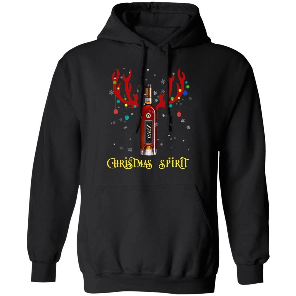 Christmas Hoodie Zaya Christmas Spirit Rum Reindeer Xmas Shirt