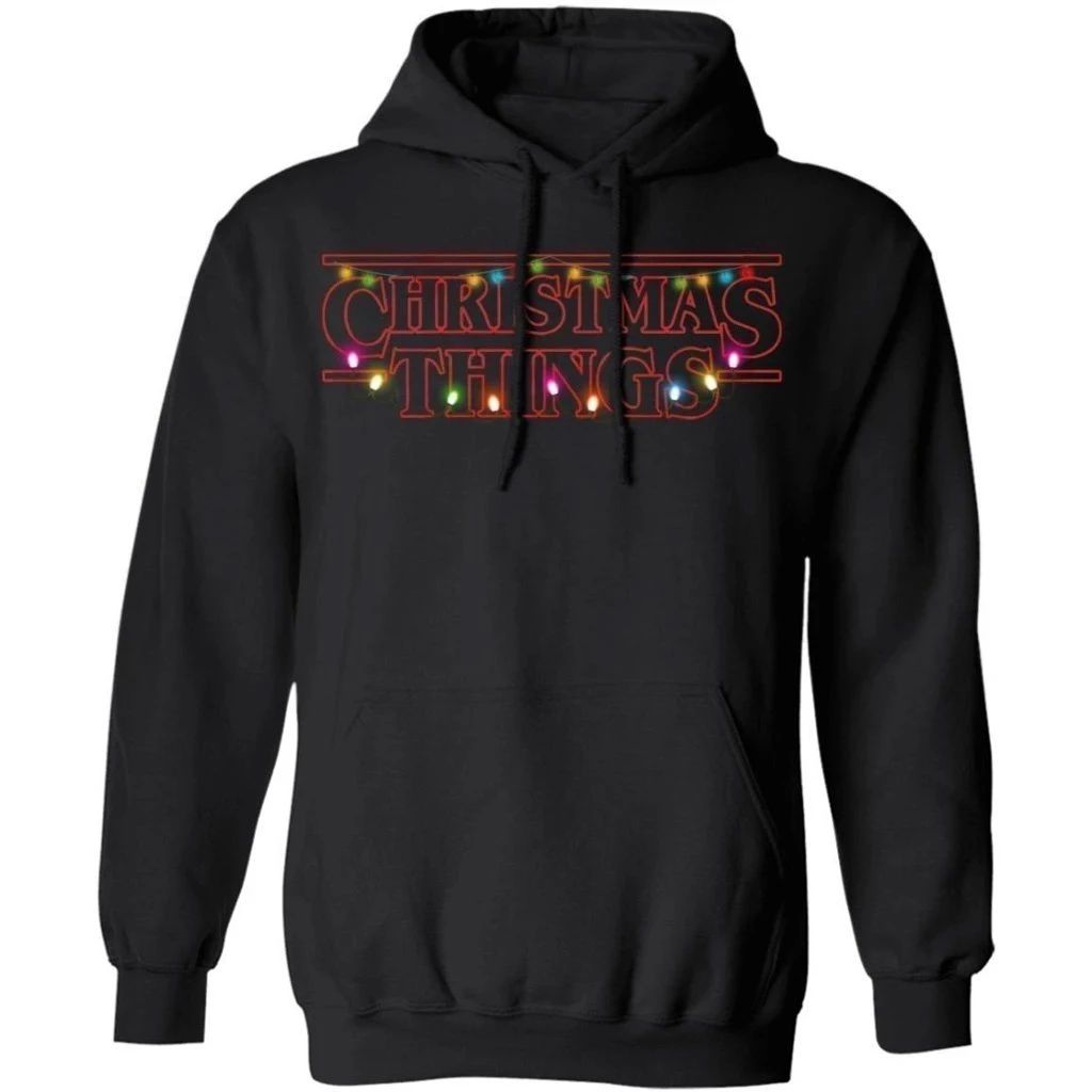 Christmas Lights Stranger Things Style Hoodie Christmas Gift For Fans