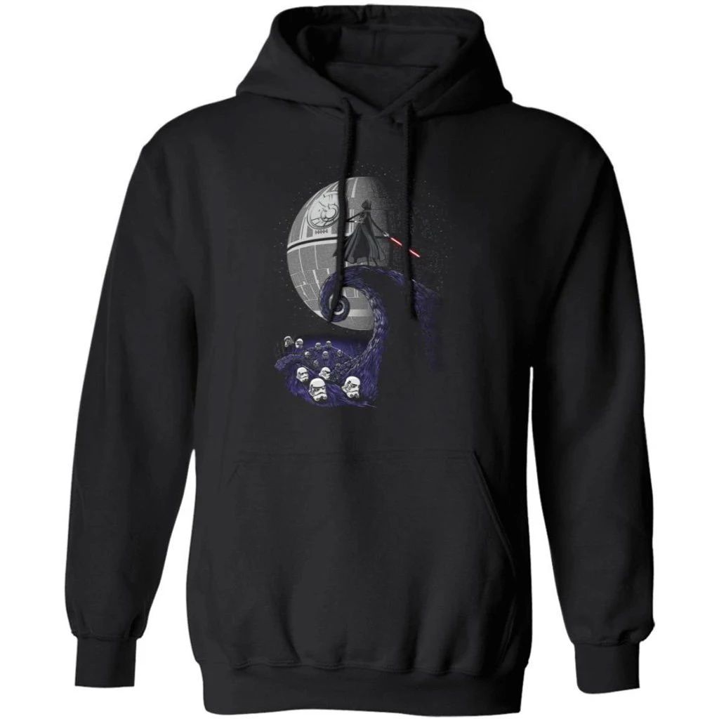 Darth Vader On Death Star Spiral Hill Hoodie Cool Halloween Costume