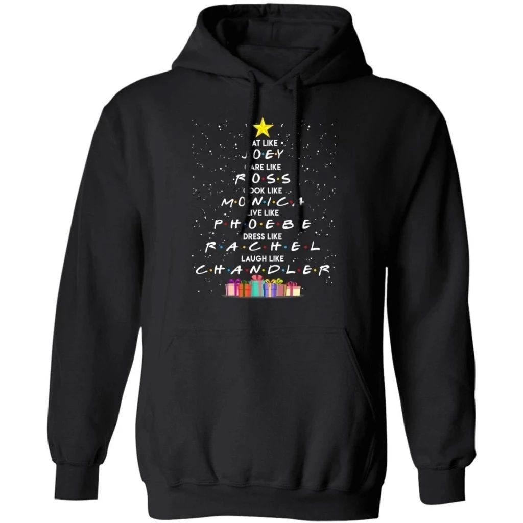 FRIENDS Characters Names Christmas Tree Hoodie Cool Gift