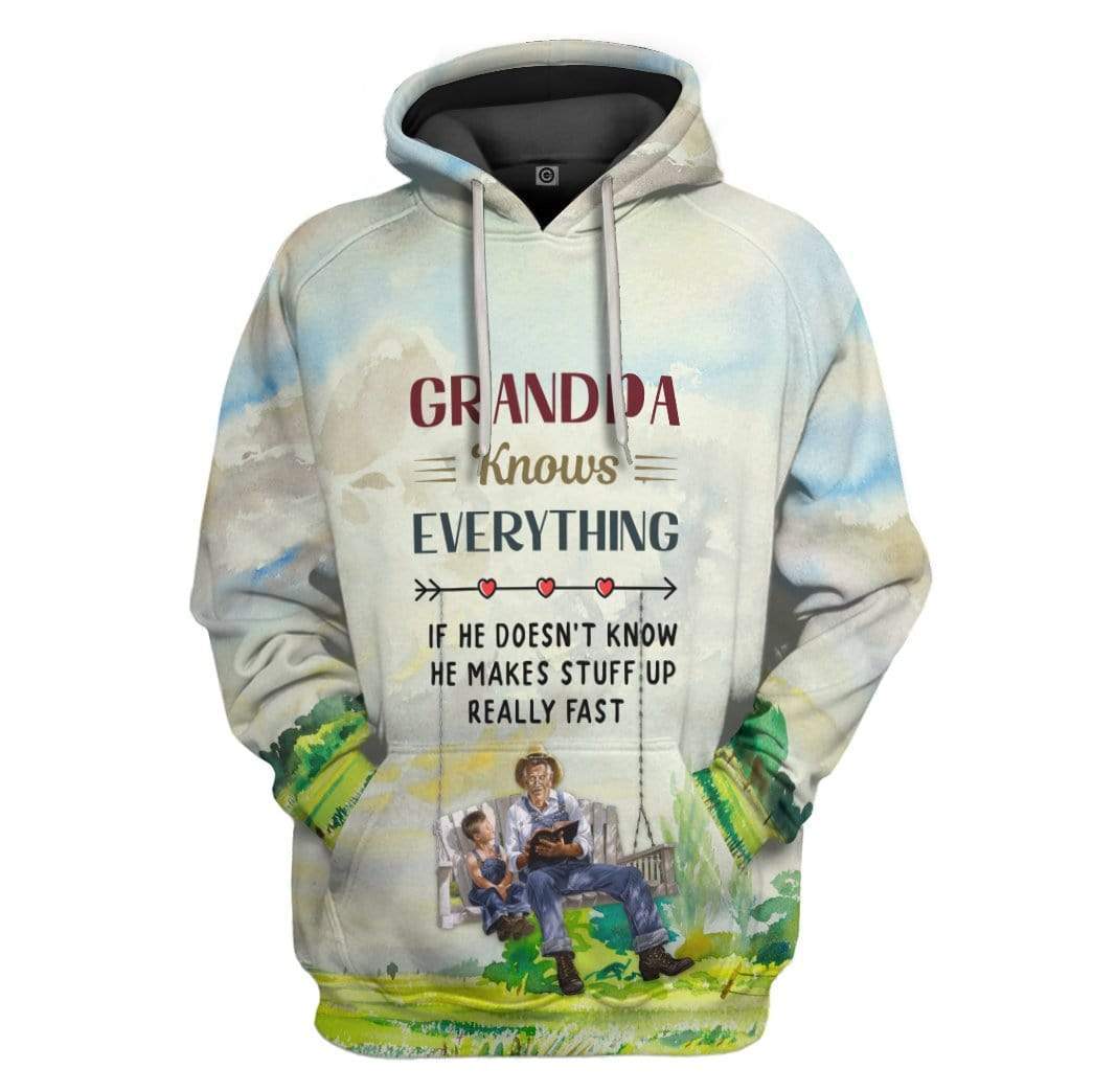 Grandpa Knows Everything Custom Hoodie Apparel