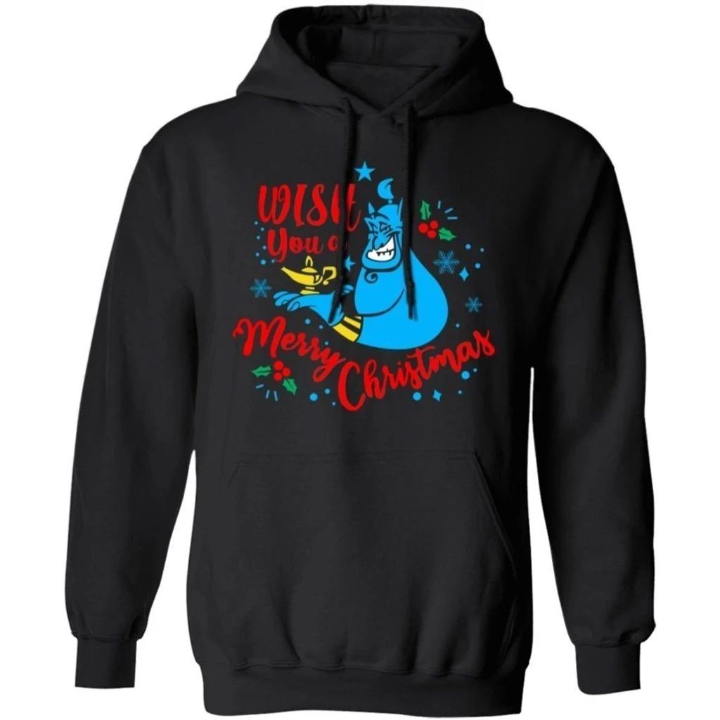 Genie Wish You A Merry Christmas Hoodie Aladdin’s Genie Xmas Hoodie