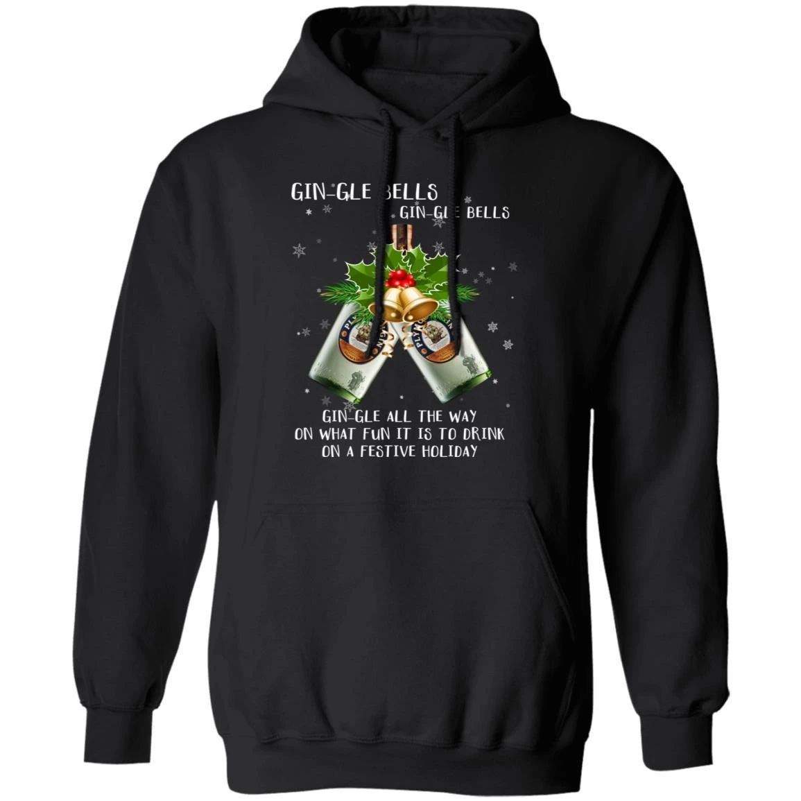 Gin-gle Bells Jingle Bells Plymouth Gin Hoodie Funny Xmas Gift For Gin Lovers