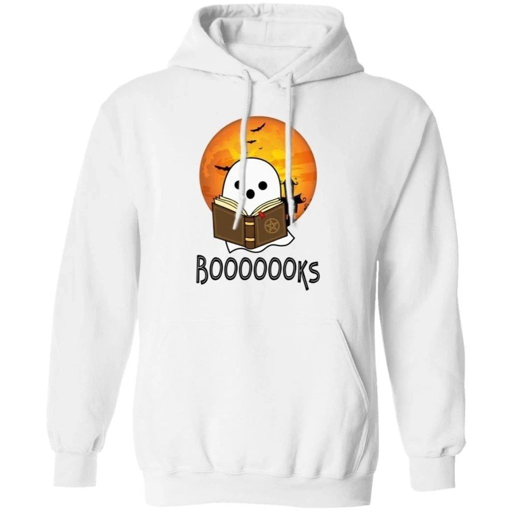 Halloween Boo Books Reading Hoodie Funny Halloween Costume