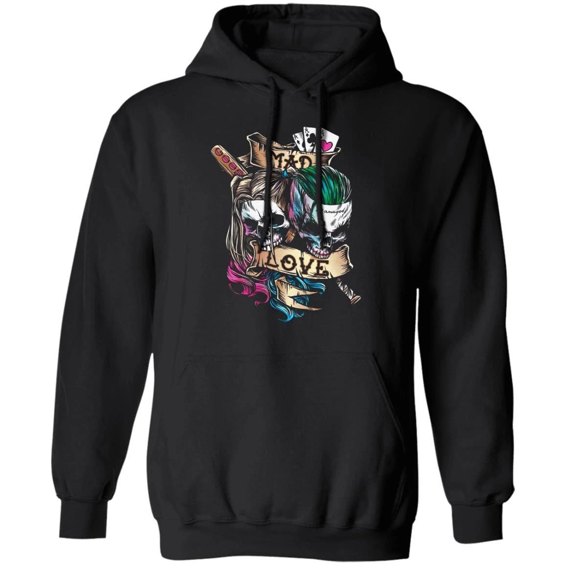 Harley Quinn And Joker Hoodie Mad Love Hoodie Cool Gift