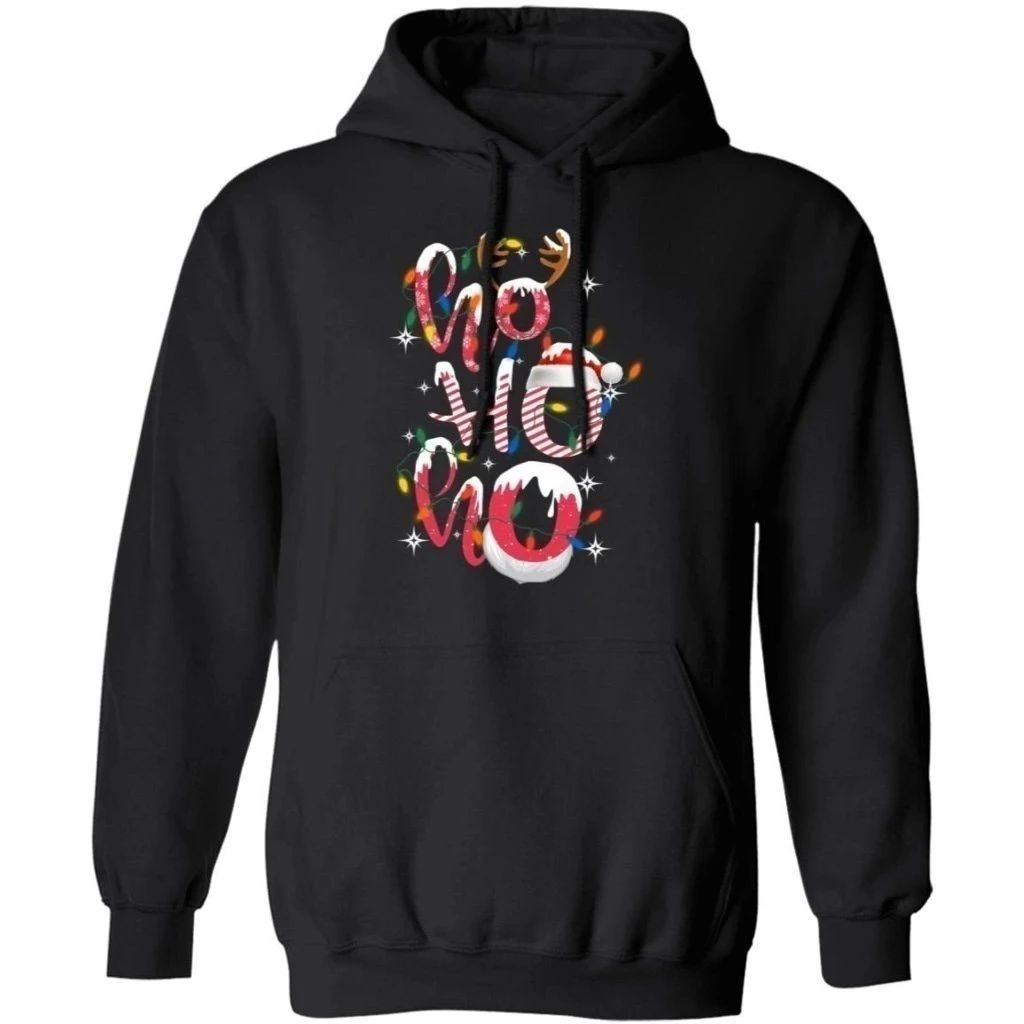 Ho ho ho Christmas Hoodie Santa Christmas Hoodie Funny Xmas Hoodie