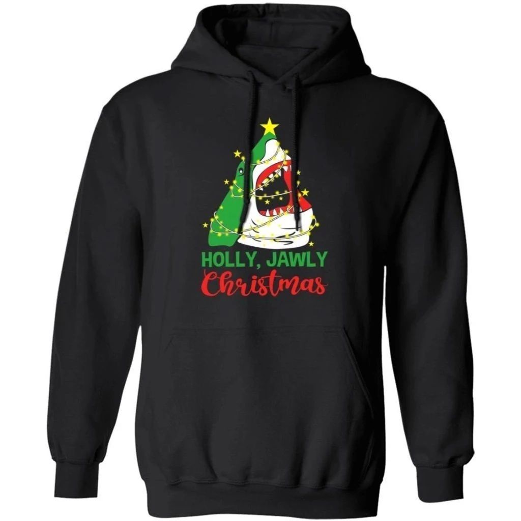 Holy Jawly Christmas Shark Hoodie Xmas Gift