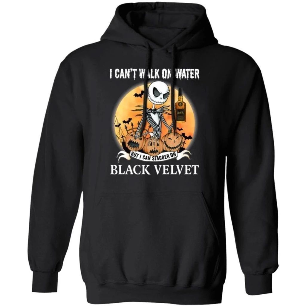 I Can Stagger On Black Velvet Whisky Jack Skellington Shirt