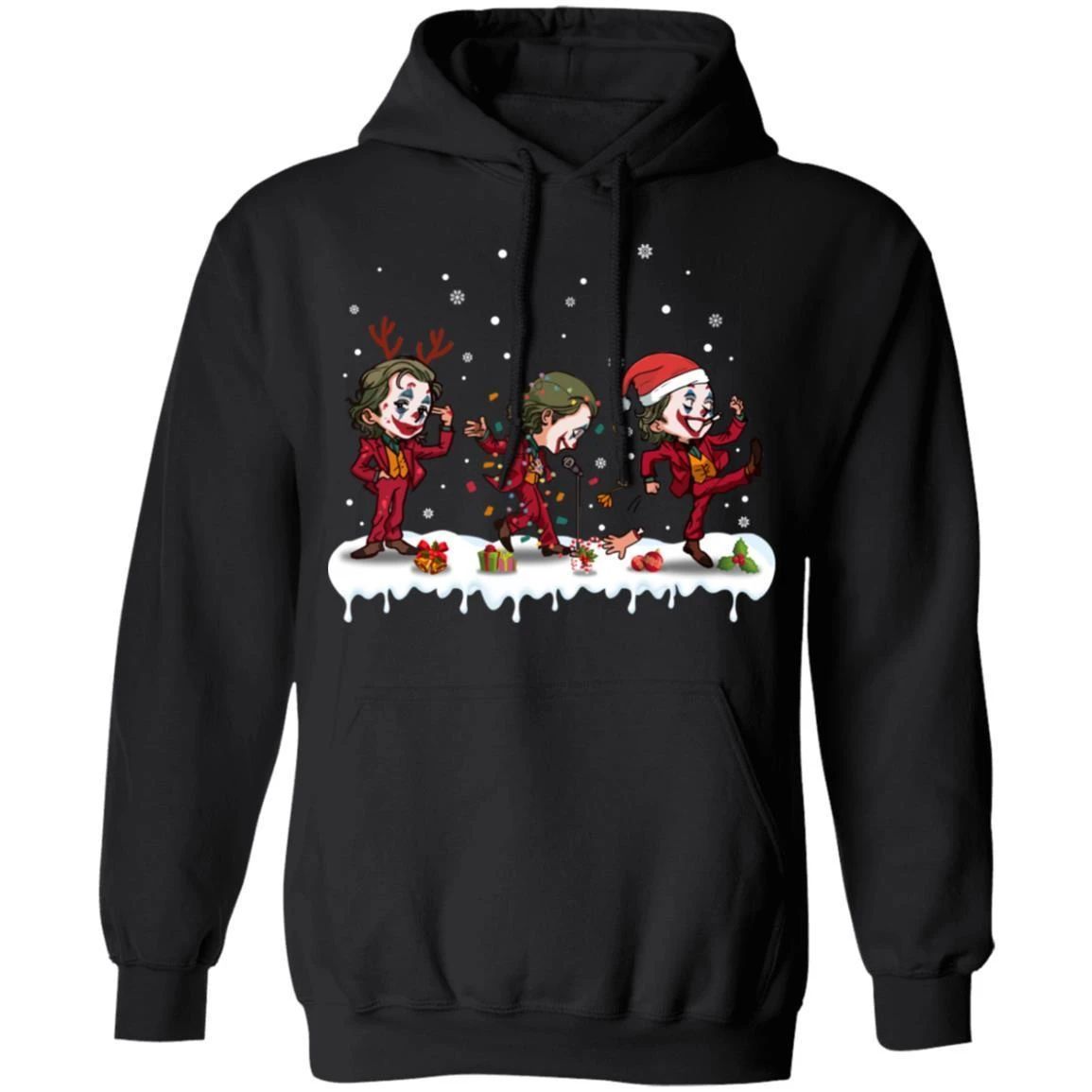 Joker Dancing In The Snow Hoodie Funny Xmas Gift For Joker Fans