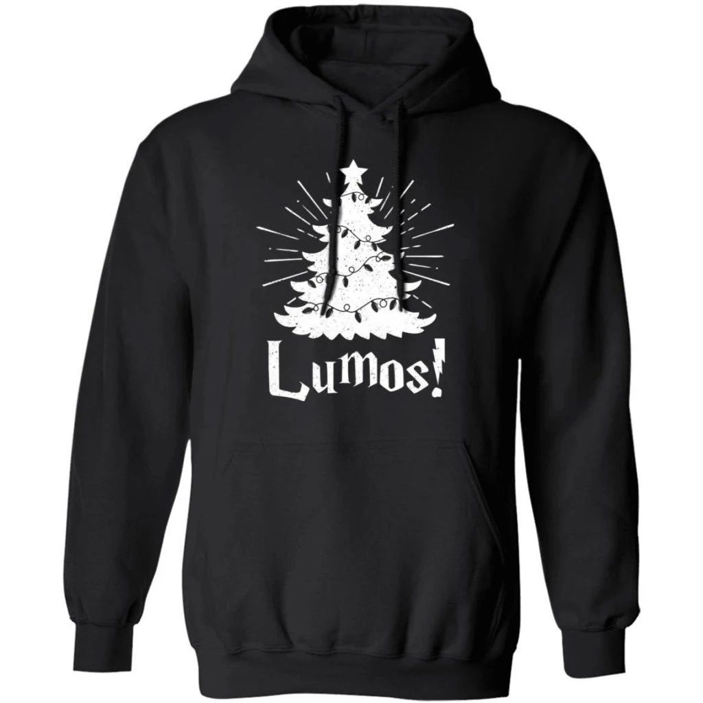 Lumos Christmas Tree Hoodie Harry Potter Christmas Hoodie Funny Xmas Gift