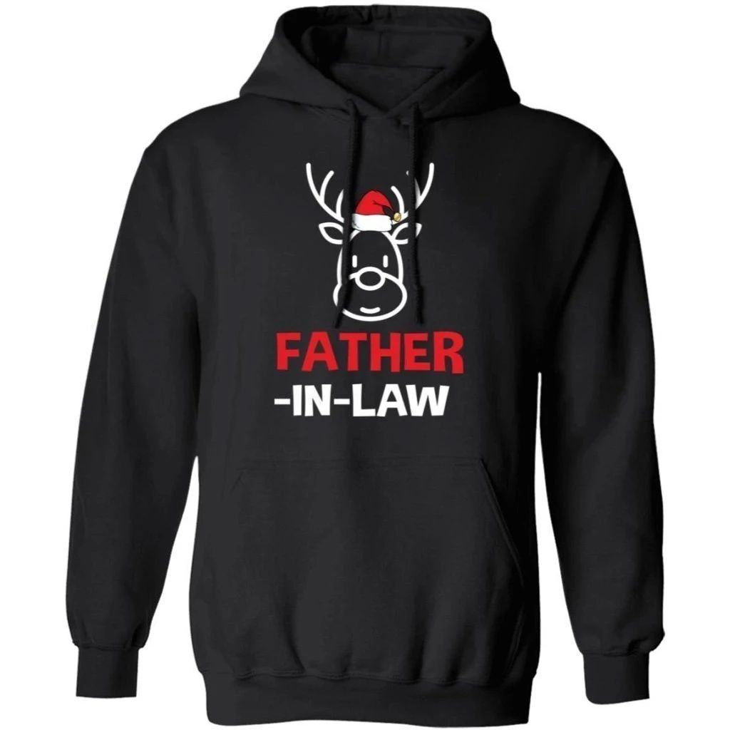 Reindeer Father In Law Hoodie Family Christmas Hoodie Xmas Hoodie