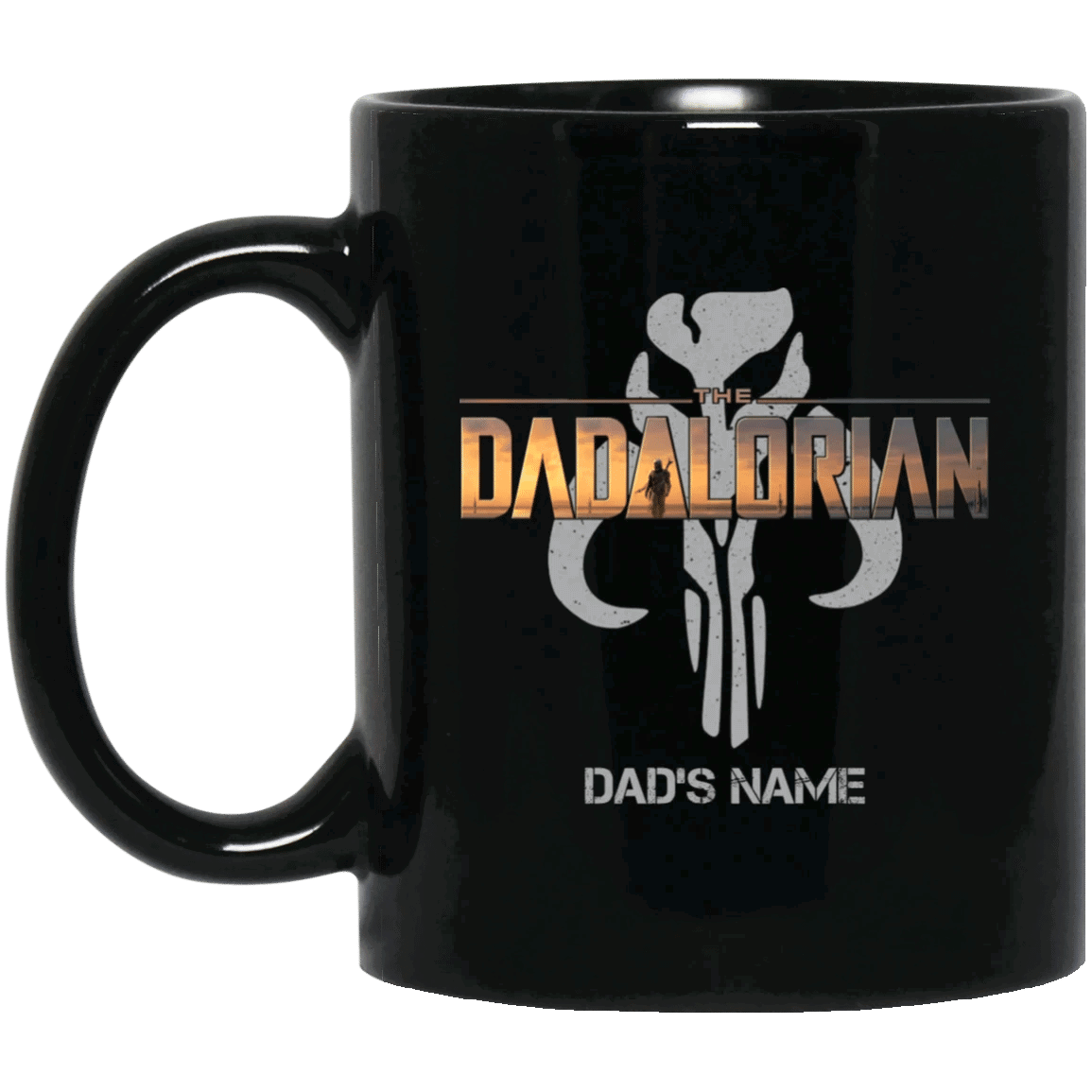 The Dadalorian Mandalorian Dad Custom Name Mug Mando’s Symbol