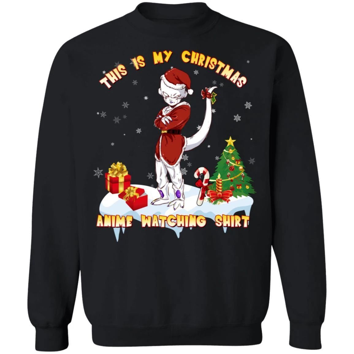 This Is My Christmas Anime Watching Shirt Frieza Of Dragon Ball Sweatshirt