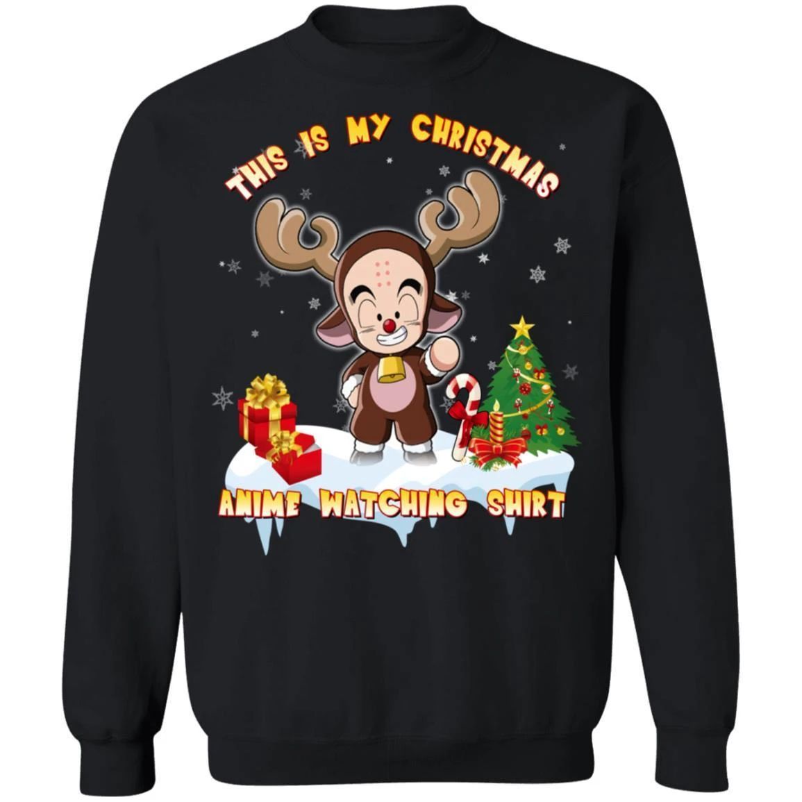 This Is My Christmas Anime Watching Shirt Klilyn Of Dragon Ball Sweatshirt