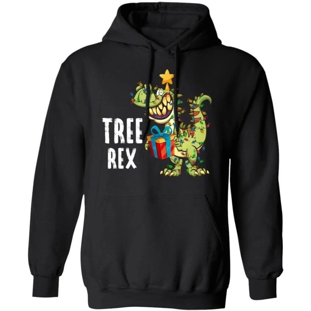 Tree Rex Hoodie T Rex Christmas Hoodie Funny Xmas Gift