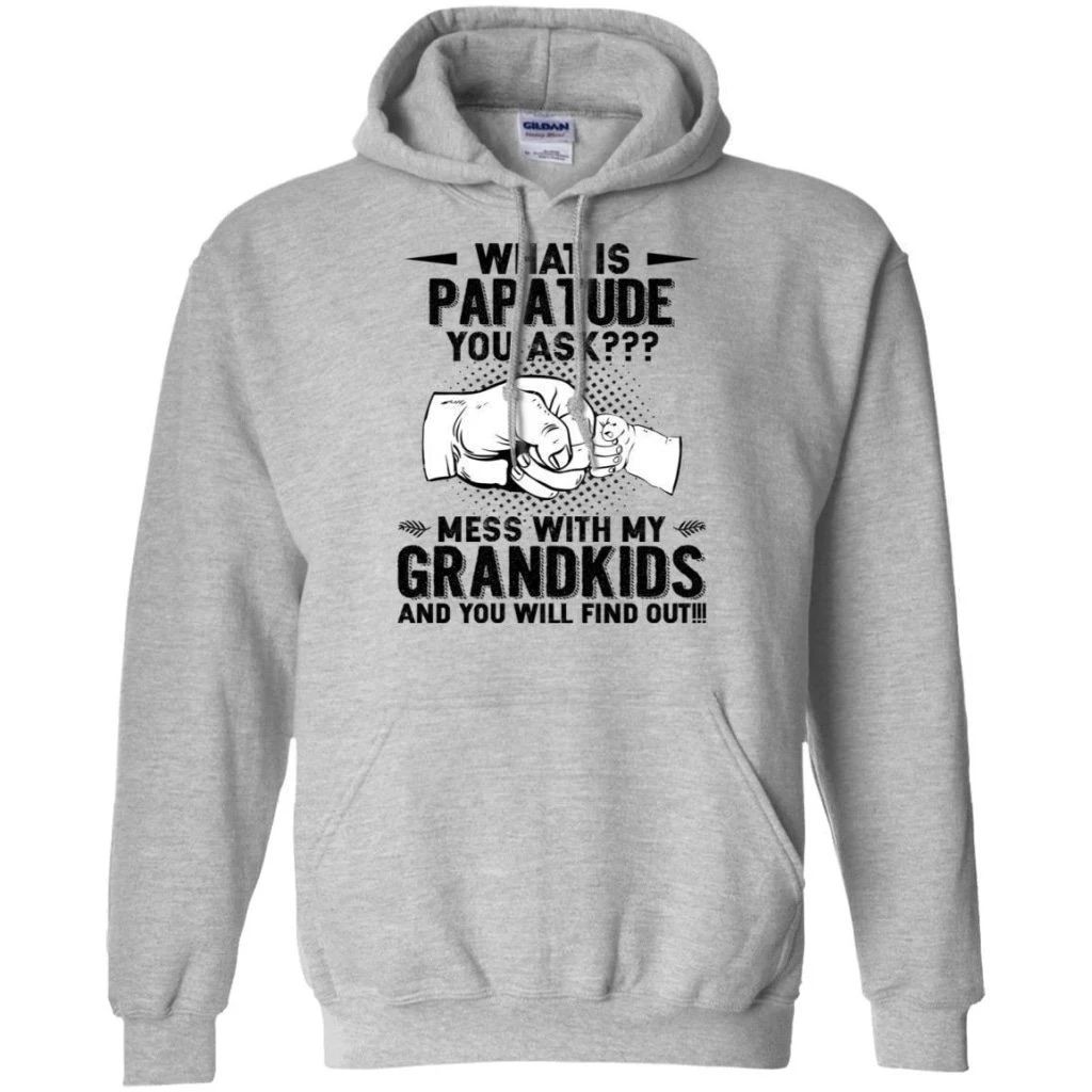 What Is Papatude Mess With My Grandkids You’ll Find Out Hoodie Cool Gift For Grandpa