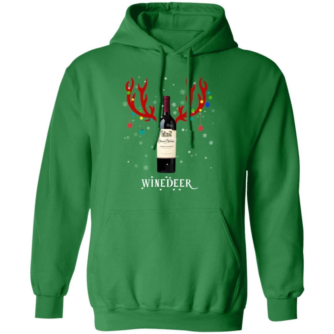 Winedeer Reindeer Chateau Ste. Michelle Wine Hoodie Christmas Wine Hoodie Cool Xmas Gift