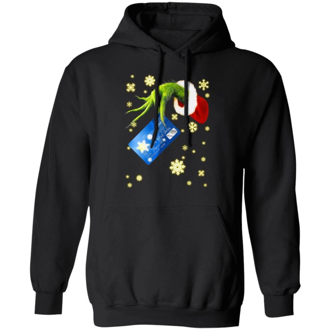 Xmas Hoodie Grinch Stealing Cashier Job Tool Christmas Hoodie