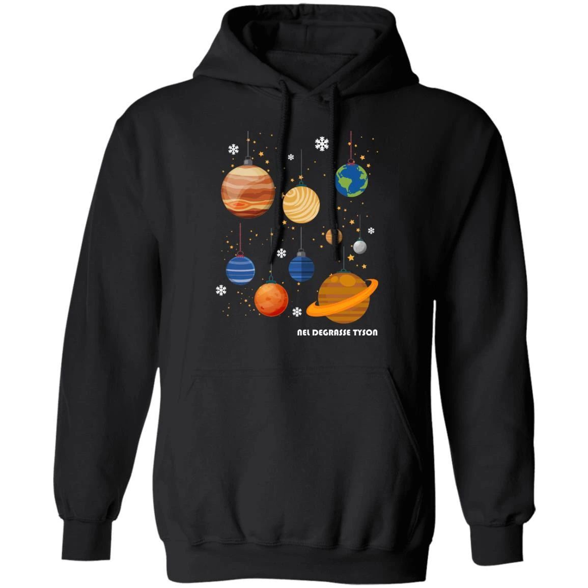 Xmas Hoodie Neil DeGrasse Tyson Planets Christmas Balls Hoodie