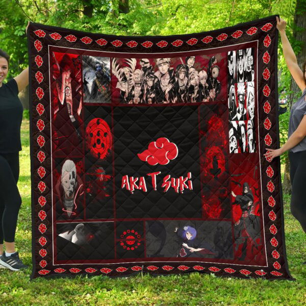 Akatsuki Members Naruto Premium Quilt Blanket Anime Home Decor Custom For Fans