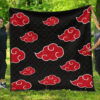 Akatsuki Quilt Blanket For Naruto Bedding Decor Idea 1