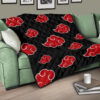 Akatsuki Quilt Blanket For Naruto Bedding Decor Idea 13