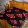 Akatsuki Quilt Blanket For Naruto Bedding Decor Idea 15