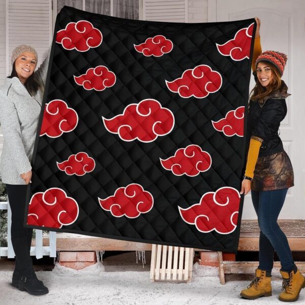 Akatsuki Quilt Blanket For Naruto Bedding Decor Idea