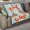 All Good Thumb Ups Paper Plane Patterns Premium Quilt Blanket 15