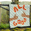 All Good Thumb Ups Paper Plane Patterns Premium Quilt Blanket 13