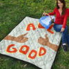 All Good Thumb Ups Paper Plane Patterns Premium Quilt Blanket 9