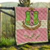 Alpha Kappa Alpha Premium Quilt Blanket Sorority Home Decor Custom For Fans 13