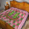 Alpha Kappa Alpha Premium Quilt Blanket Sorority Home Decor Custom For Fans 19