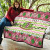 Alpha Kappa Alpha Premium Quilt Blanket Sorority Home Decor Custom For Fans 11