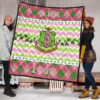 Alpha Kappa Alpha Premium Quilt Blanket Sorority Home Decor Custom For Fans 1