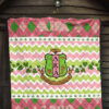 Alpha Kappa Alpha Premium Quilt Blanket Sorority Home Decor Custom For Fans 7