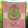 Alpha Kappa Alpha Premium Quilt Blanket Sorority Home Decor Custom For Fans 5