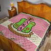 Alpha Kappa Alpha Premium Quilt Blanket Sorority Home Decor Custom For Fans 19