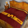 American Football Team Premium Quilt - Washington W Est 1932 Claw Quilt Blanket 19