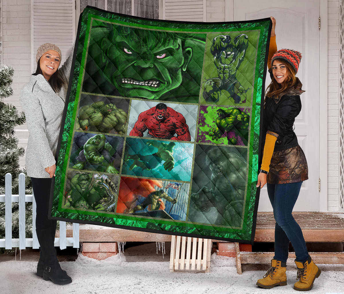 Angry Hulk The Incredible Hulk Premium Quilt Blanket Movie Home Decor Custom For Fans