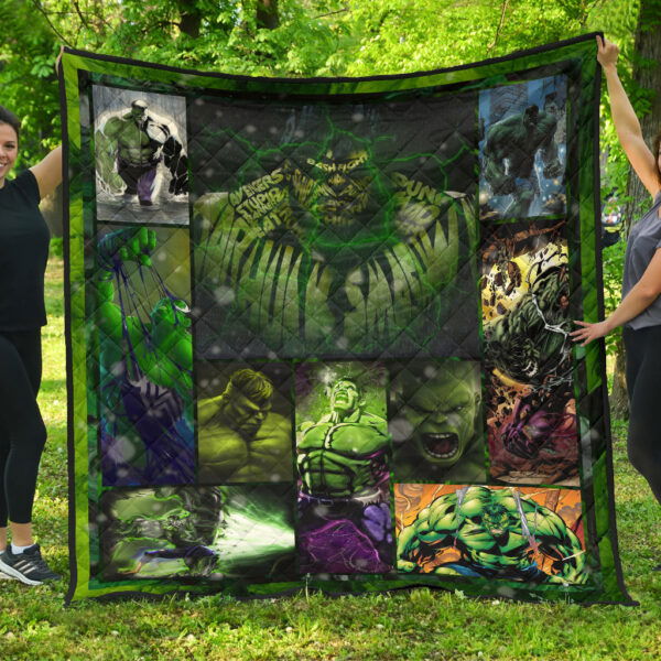 Angry Hulk The Incredible Hulk Premium Quilt Blanket Movie Home Decor Custom For Fans