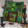 Angry Hulk The Incredible Hulk Premium Quilt Blanket Movie Home Decor Custom For Fans 1