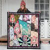 Anya Forger Spy x Family Premium Quilt Blanket Anime Home Decor Custom For Fans 3