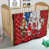 Attack On Titan Anime Premium Quilt - AOT Merry Christmas Outfit Santa Snowman Reindeer Quilt Blanket 21