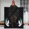 Attack On Titan Anime Premium Quilt - Eren The Titan Form With Green Eyes Artwork Quilt Blanket 3