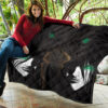 Attack On Titan Anime Premium Quilt - Eren The Titan Form With Green Eyes Artwork Quilt Blanket 11