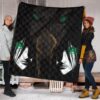 Attack On Titan Anime Premium Quilt - Eren The Titan Form With Green Eyes Artwork Quilt Blanket 1
