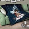 Attack On Titan Anime Premium Quilt - Eren Titan Punch And Eren Human Metal Wings Of Freedom Quilt Blanket 17