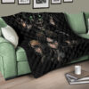 Attack On Titan Anime Premium Quilt - Evil Eren Titan Vs Human Battle Black Quilt Blanket 15
