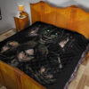 Attack On Titan Anime Premium Quilt - Evil Eren Titan Vs Human Battle Black Quilt Blanket 17